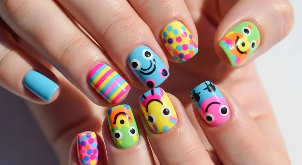 Quick Nails, Big Confidence: Easy Designs for Tired Moms 10 Kid-Inspired Art