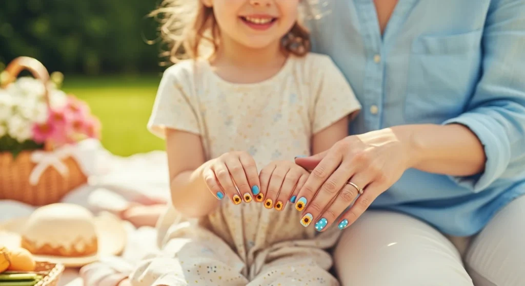 Too Hot for Polish? Try These 10 Breezy Summer Nails for Moms & Kids 2 Summer Nails for Moms & Kids