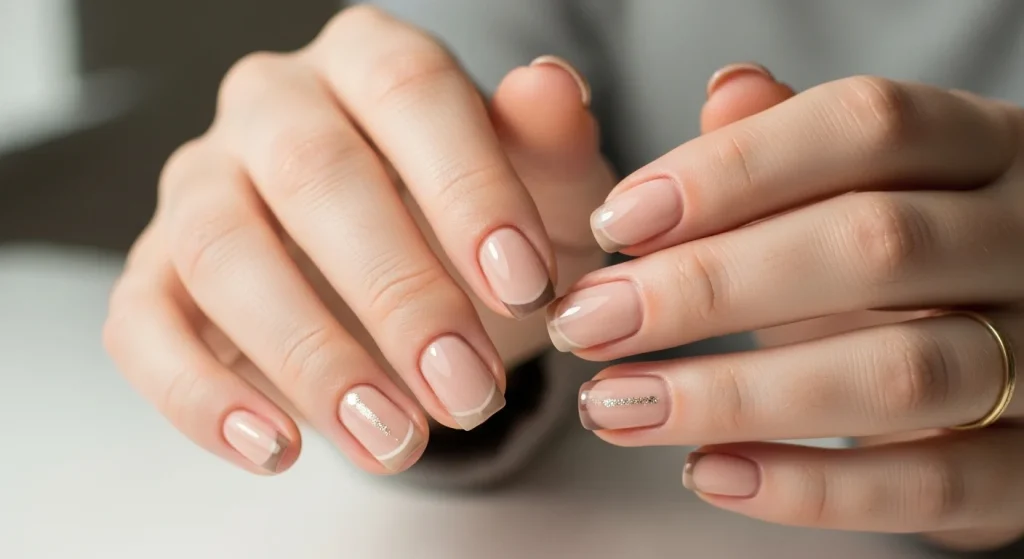 Quick Nails, Big Confidence: Easy Designs for Tired Moms 9 Nude Nails with a Twist