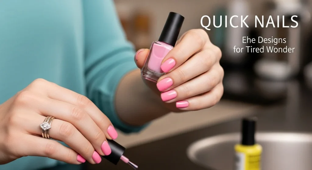 Quick Nails, Big Confidence: Easy Designs for Tired Moms 5 one colour nail