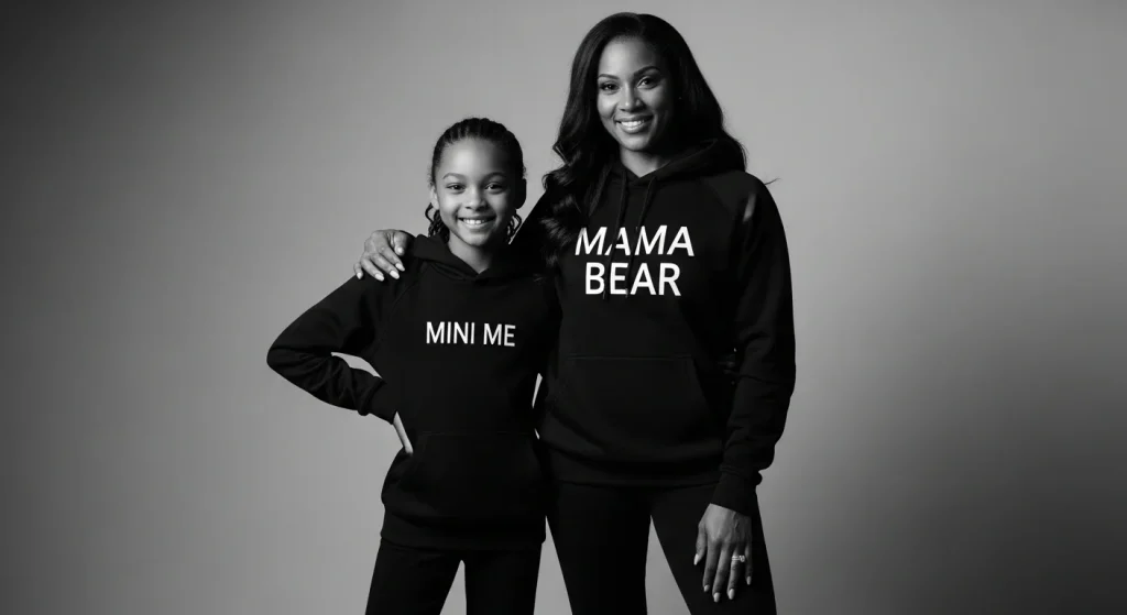 12 Cutest Mom & Daughter Matching Outfit Ideas That'll Melt Hearts Everywhere 8 Monochrome Athleisure Sets