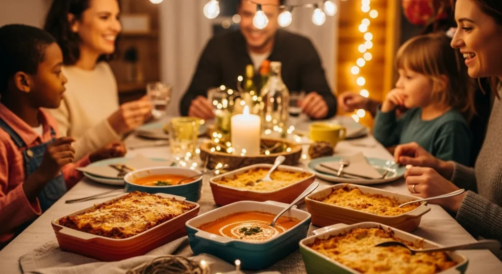 What Is a Nesting Party & How to Host One That Helps, Not Gifts 5 easy meals like lasagna, soup, or casseroles