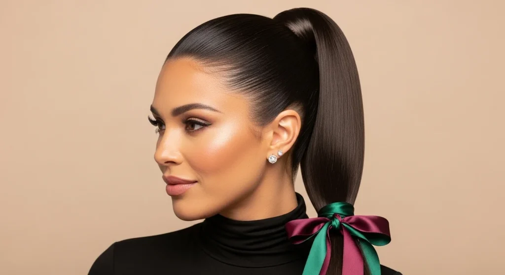 10 Elegant Hairstyles for Moms Who Don’t Have Time (But Still Want to Feel Beautiful) 5 The Sleek High Ponytail