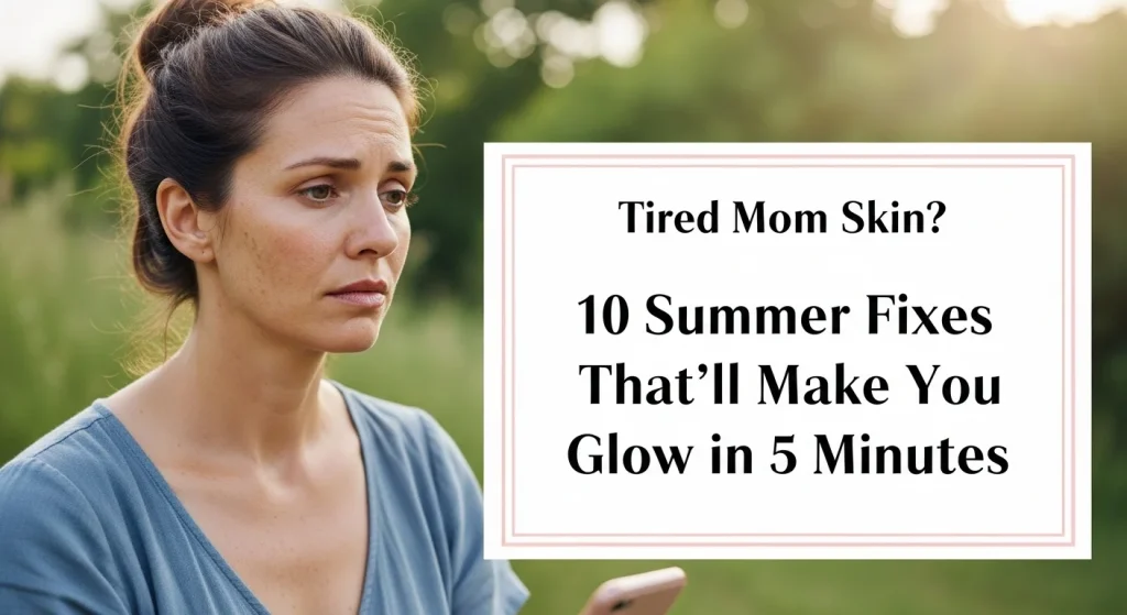 Tired Mom Skin? 10 Summer Fixes That’ll Make You Glow in 5 Minutes