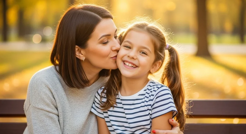 20 Mom-Daughter Photo Pose Ideas You’ll Treasure Forever 11 Kiss on the Cheek