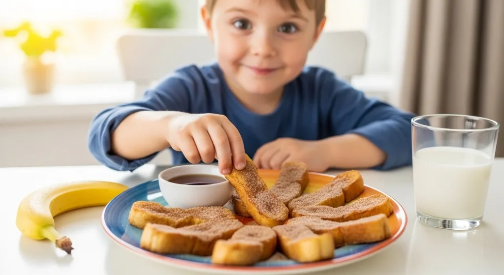 French Toast Fingers with Cinnamon Sugar