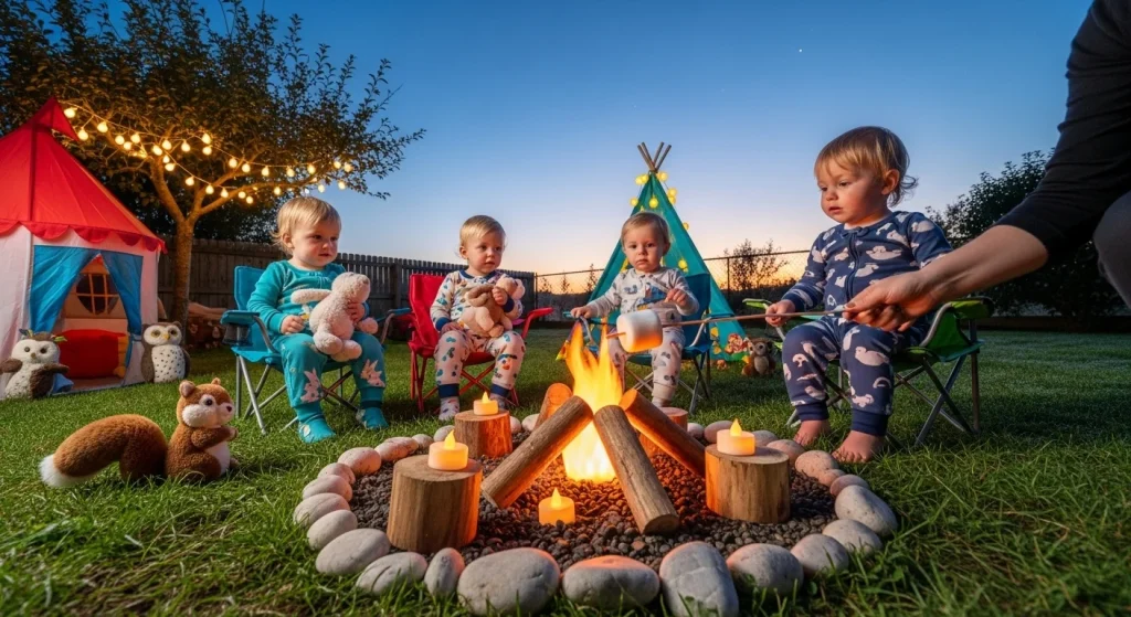 Backyard Bliss: 10 Genius Ideas to Turn Your Yard into a Toddler Paradise 12 Mini Campfire Nights (Toddler Style)