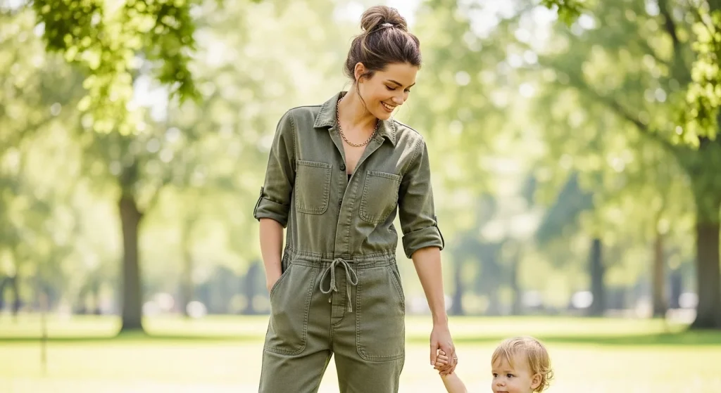 15 Effortlessly Chic Mom Fits That Work for Playdates, Pickups, and Everything In‑Between 16 Utility Jumpsuit or Coverall