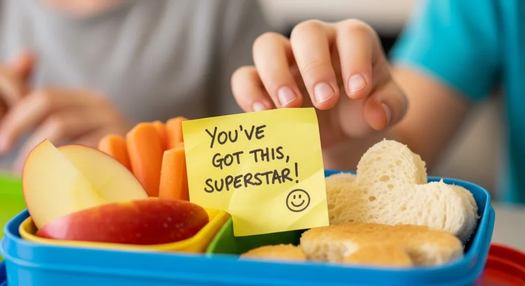 Back-to-School Anxiety? Here’s How to Help Your Child Adjust 10 small note in their lunchbox