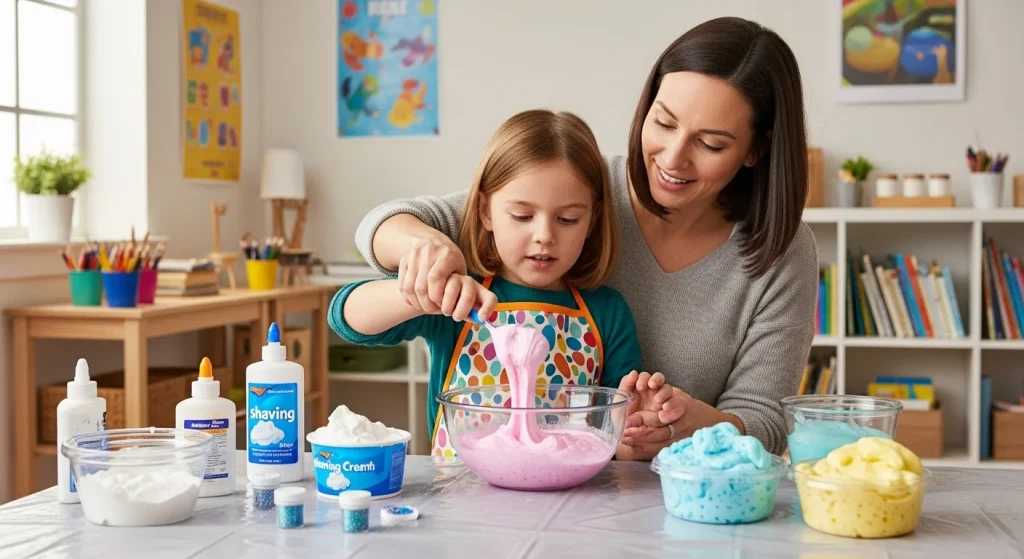 The Best Fluffy Slime Recipe That Moms and Kids Are Obsessed With! 10 Fluffy Slime in Homeschool or Classroom