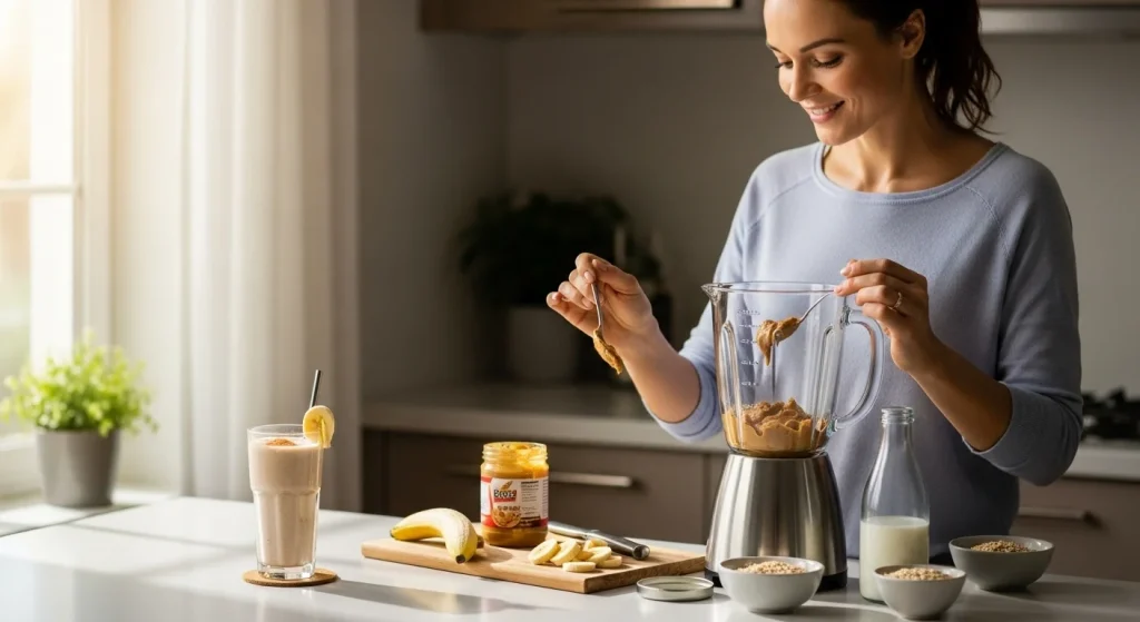 15 Power-Packed Breakfasts for Busy Moms: Nutritious & Delicious 6 Peanut Butter Banana Smoothie