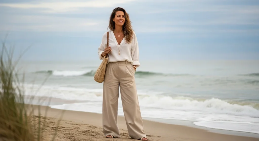 How Moms Can Rock the Coastal Grandma Aesthetic: Chill & Chic Fashion 9 Neutral Tones & Soft Colors