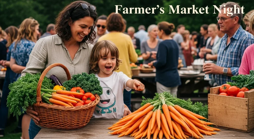 10+7 Dinner Theme Nights Kids Will Absolutely Love 15 Farmer's Market Night 🥕