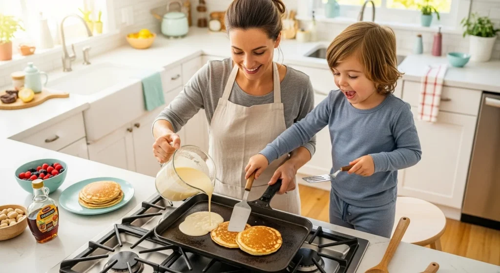Breakfast in 5: The Pancake Trick That Saved My Sanity as a Mom 5 The 5-Minute Morning Pancake Routine