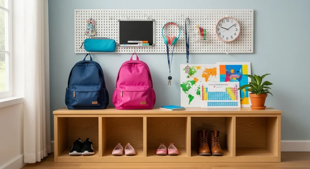 Back-to-School Shopping Guide: Save Money Without Sacrificing Style 14 Set up a school station—a place for backpacks, shoes, and supplies.