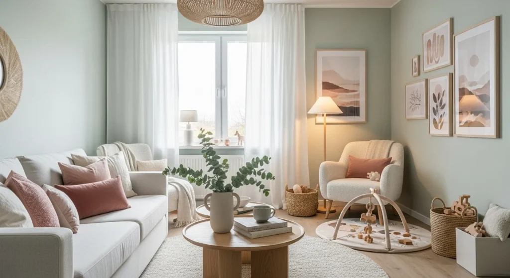 10 Mom Aesthetic Trends That Make Motherhood Feel Magical 9 Use calming colors in shared spaces to reduce overstimulation