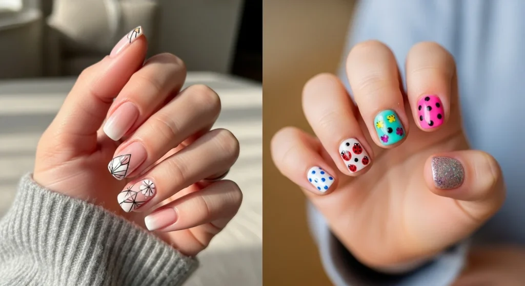 Tiny Hands, Big Style: Nail Ideas for Moms & Little Ones 3 Mom & Daughter Nail Ideas
