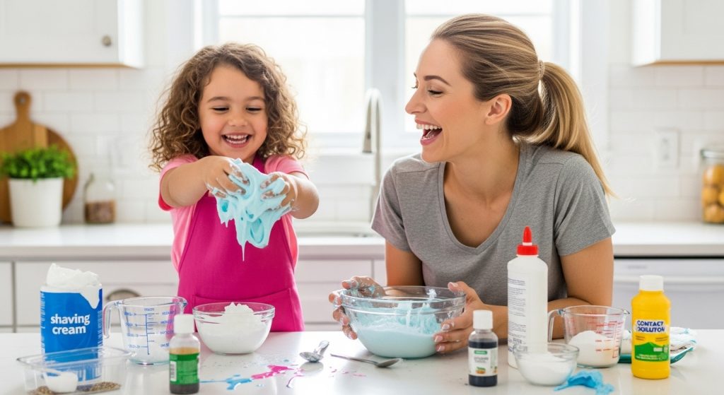 The Best Fluffy Slime Recipe That Moms and Kids Are Obsessed With! 3 mom loves