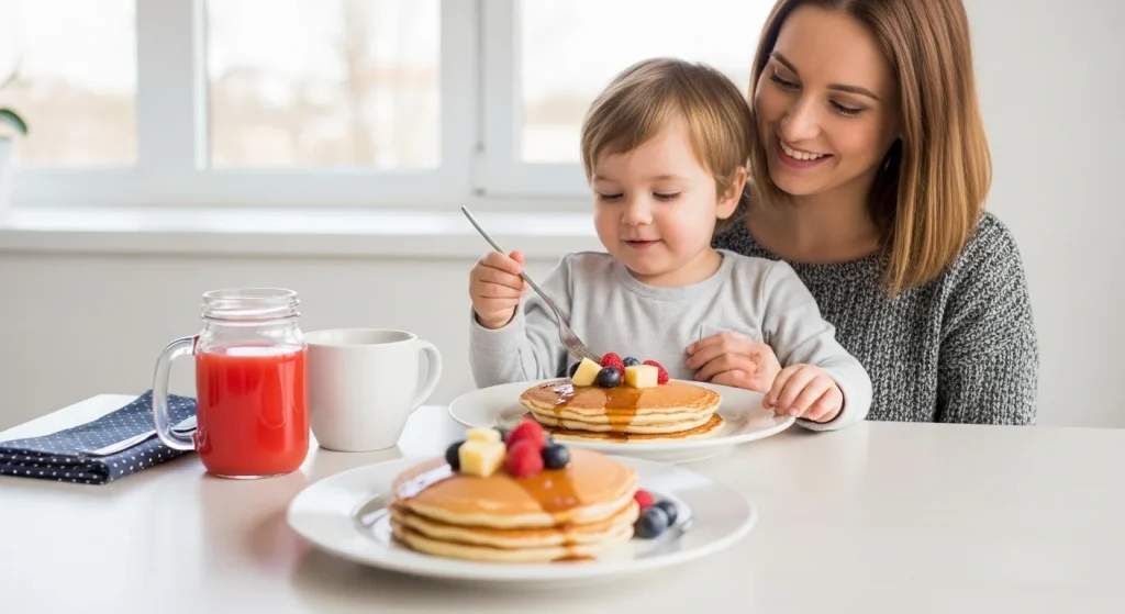 Breakfast in 5: The Pancake Trick That Saved My Sanity as a Mom 4 pancake easy to make