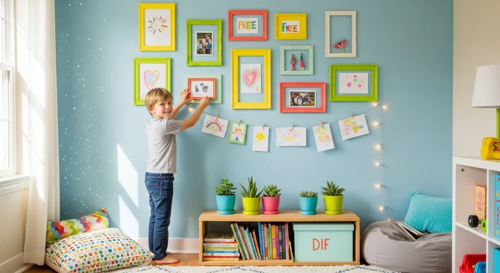 Budget-Friendly Kids Room Makeover Ideas That Look Expensive 12 Gallery Wall on a Dime