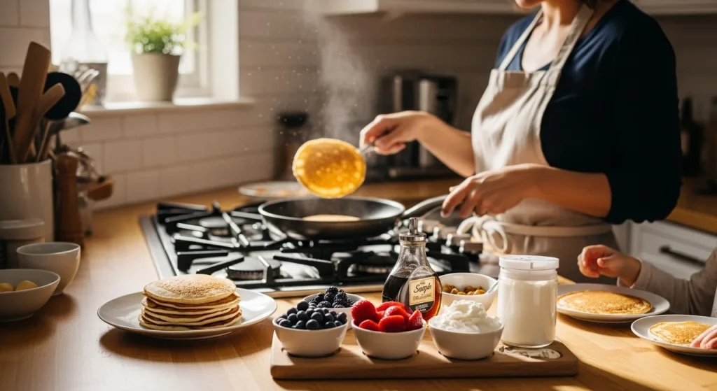 The 10-Minute Pancake Routine That Changed Our Mornings Forever 8 Toppings Simple & Organized