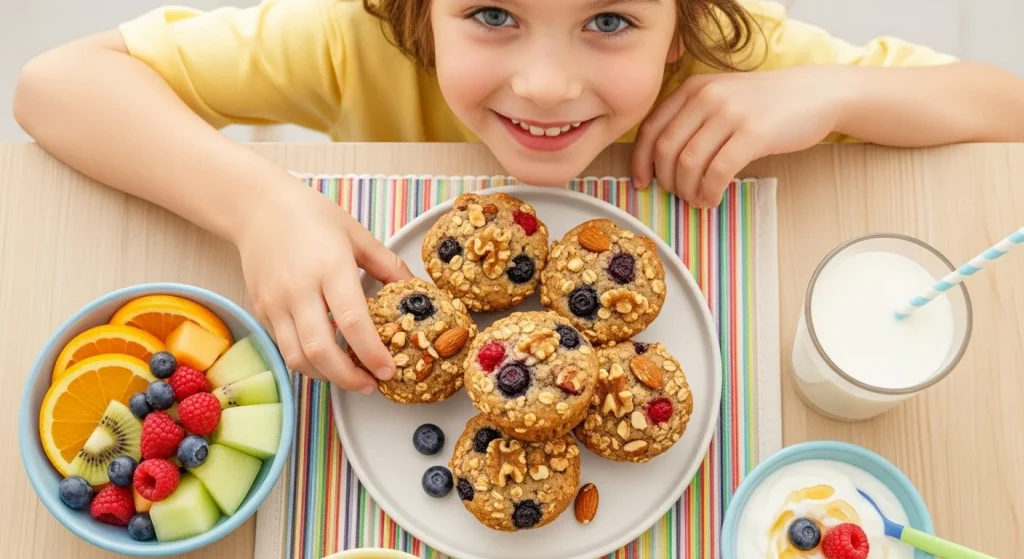 Fruit & Nut Butter Muffins (Oat-Based