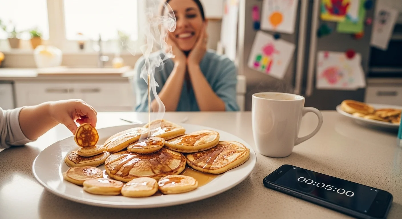 Breakfast in 5: The Pancake Trick That Saved My Sanity as a Mom 2 Pancake Trick for Moms