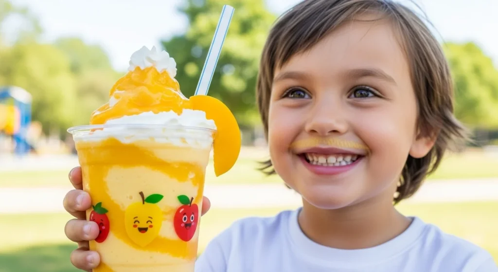 Creamy Mango Peach Cooler