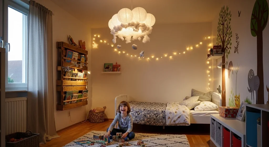 Budget-Friendly Kids Room Makeover Ideas That Look Expensive 11 Lighting Makes the Difference