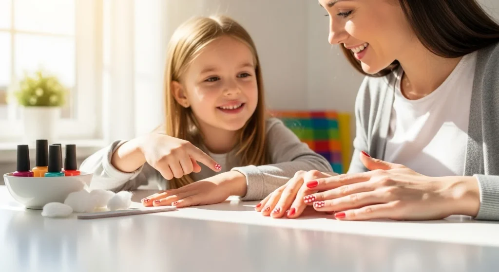 Why Matching Outfits with Your Little One Feels So Special (And How to Start)? 10 matching nail art