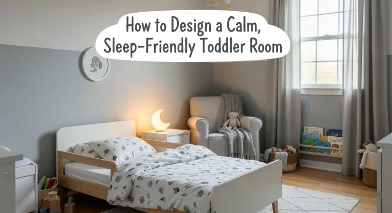 Create a calm, sleep-friendly toddler room with soothing colors, safe furniture, and clutter-free design tips for better rest.