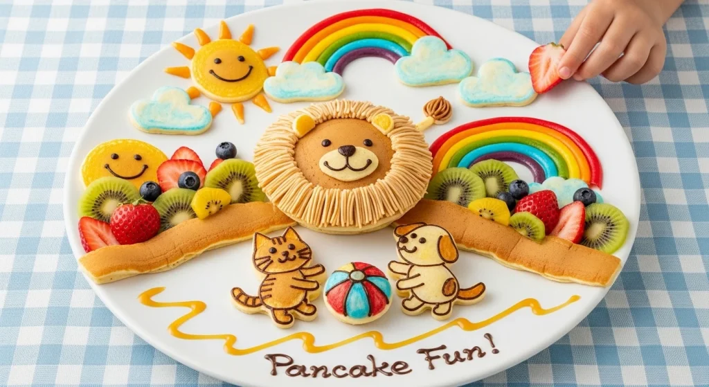 Pancake Art Ideas So Fun Your Kids Will Forget About Screens 5 ready for pancake
