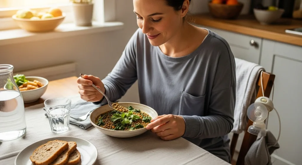 Postpartum Meals That Restore Energy & Nourish Your Body 5 Iron-Rich Lentil & Spinach Stew