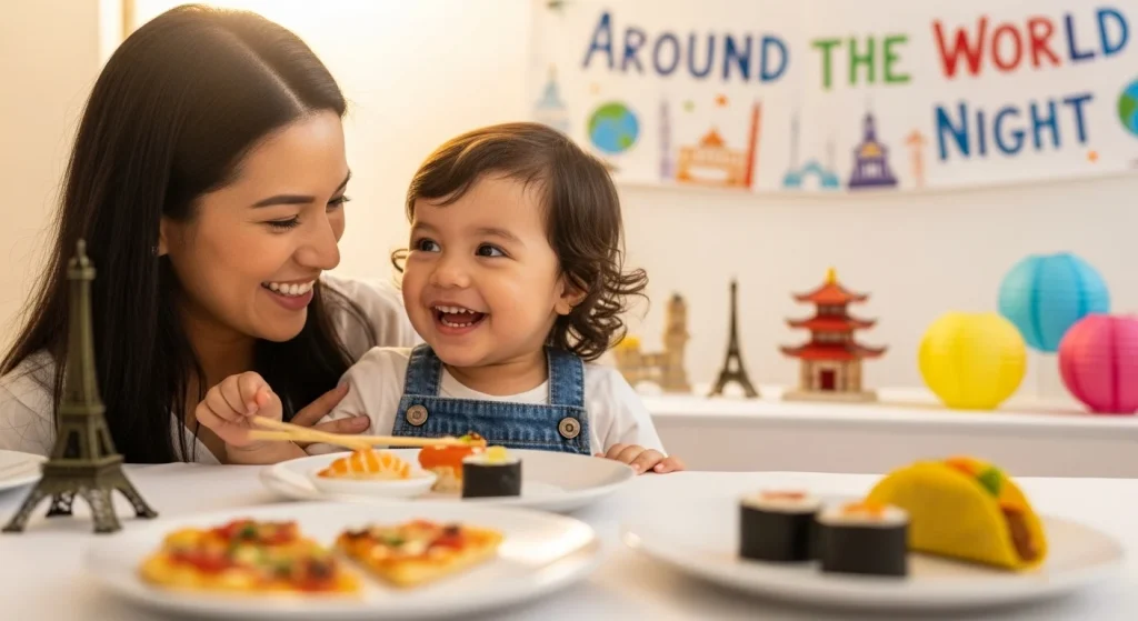 10+7 Dinner Theme Nights Kids Will Absolutely Love 5 Around the World Night