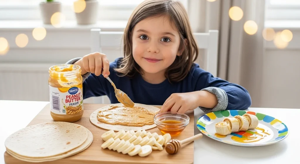 Peanut Butter Banana Roll-Ups