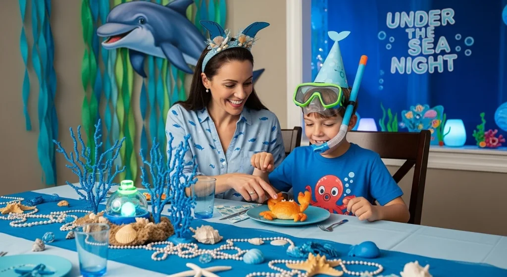 10+7 Dinner Theme Nights Kids Will Absolutely Love 14 Under the Sea Night