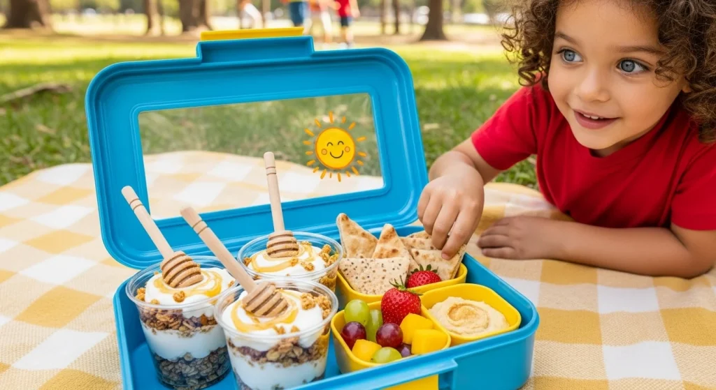 12 Lunchbox Ideas So Good Your Kids Will Lick the Box 9 Greek Yogurt Parfait Cups 🍯