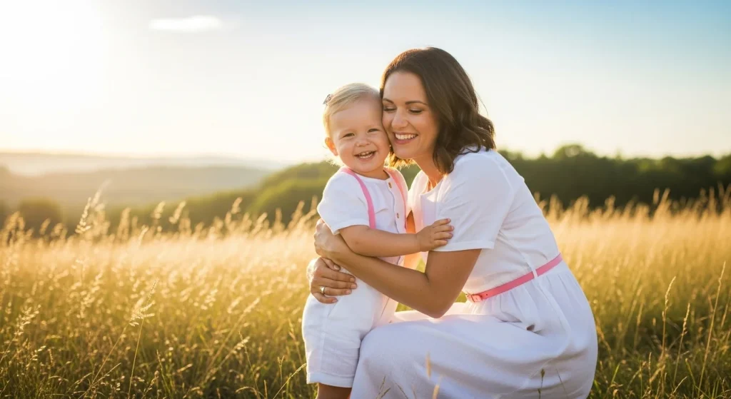 From Playdates to Photoshoots: Matching Outfits for Every Mom-Kid Moment 12 White linen dresses with baby pink belts or suspenders for toddlers.