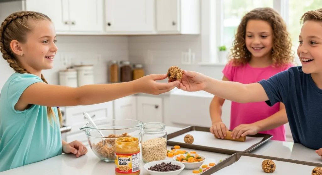 Eggs, Oats & Everything Nice: 14 Balanced Breakfasts for Kids 11 Peanut Butter Oat Energy Balls