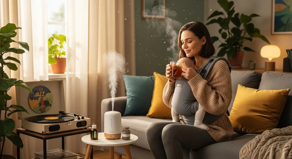 Mom Aesthetic Tips: Create Cozy Home Vibes & Effortless Style 8 Scent + Sound = Instant Mood Shift